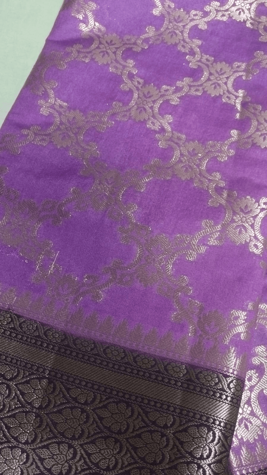 Banaras viscous silk saree view 2